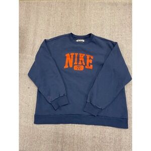 vintage nike sweatshirt mens xl‎ blue 2000s y2k